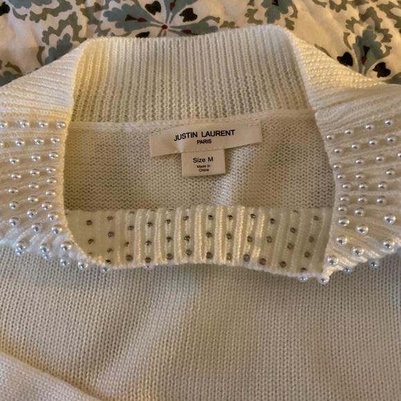 Justin Laurent Sweater finished with pearl beading - Picture 7 of 7